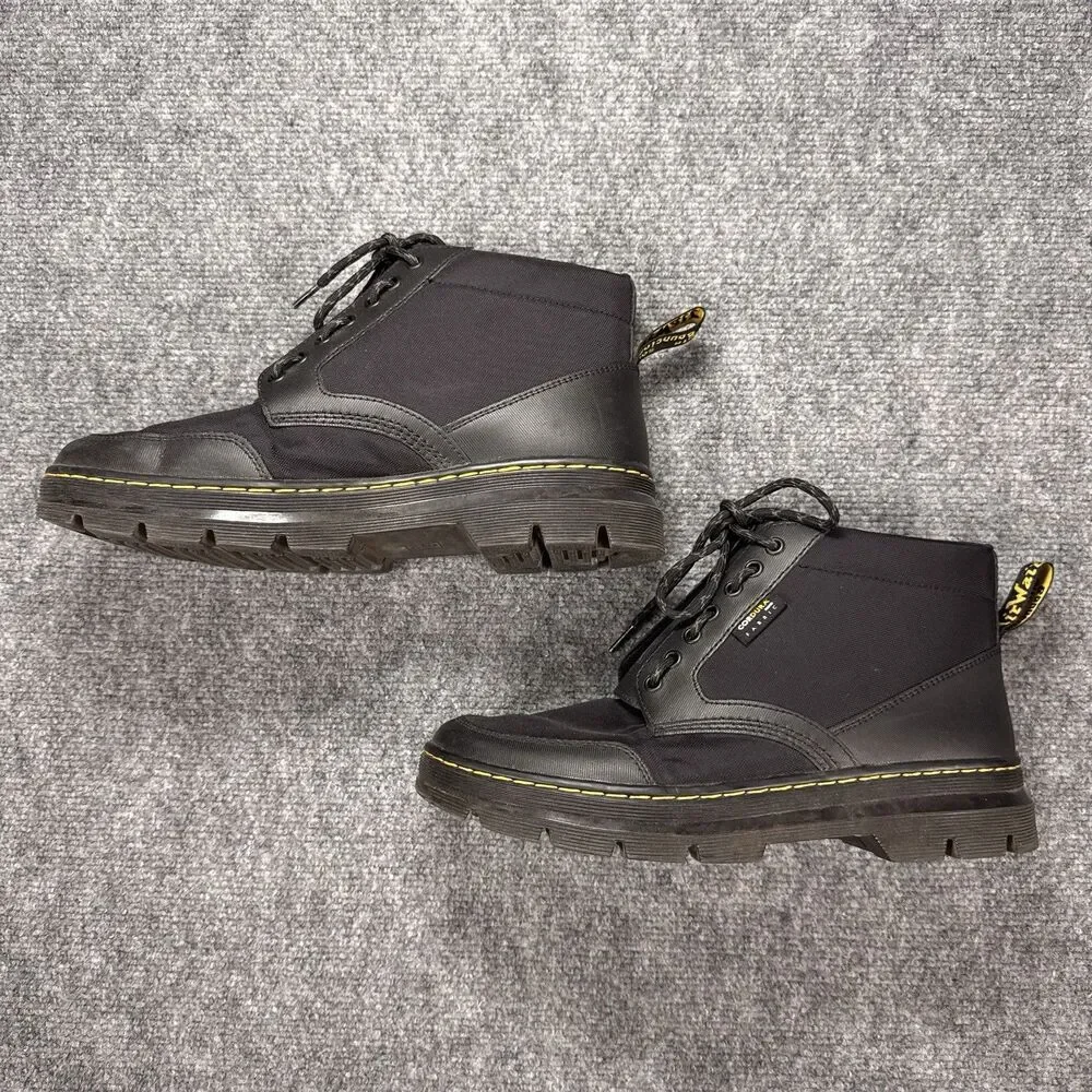 Dr. Doc Martens Bonny Tech Jungle Boots Cordura Black Men's US 11 EU 45 Zip Lace